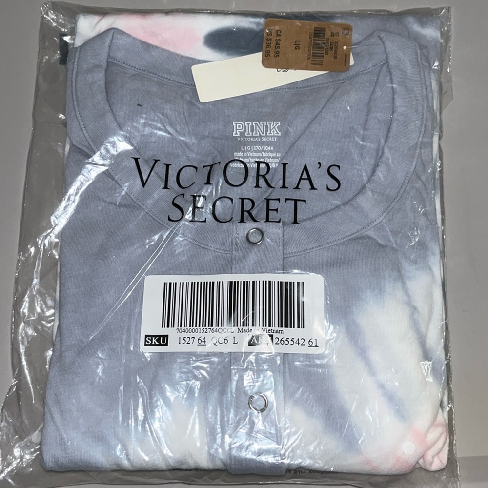 Victoria Secret Pink Button Down Long Sleeve Shirt